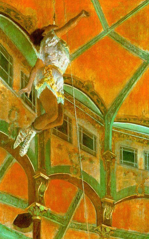 Edgar Degas La La at the Cirque Fernando oil painting image